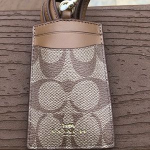 Coach Lanyard ID Badge holder